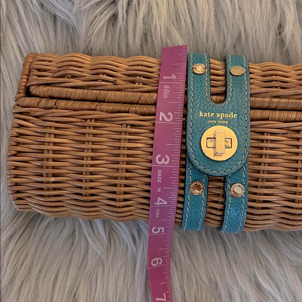 Kate Spade Wicker and Leather Clutch - Picture 14 of 15